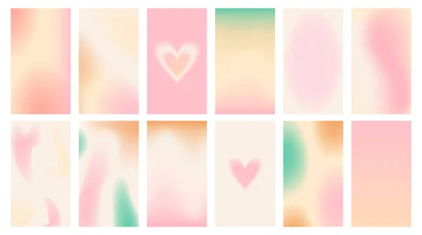 抽象的なグラデーションデザインのソーシャルメディアの背景ストーリー ピンク 紫の流体カバー ソーシャルメディアの投稿 パンフレット チラシ カバーのための現代のベクトルテンプレート — ストックベクタ