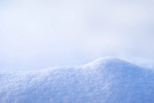 Natural podium from snow snowdrift for mockup display or products presentation — Stock Photo, Image