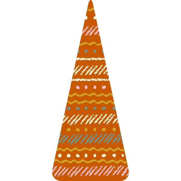 Vector árbol de navidad icono aislado en blanco — Vector de stock