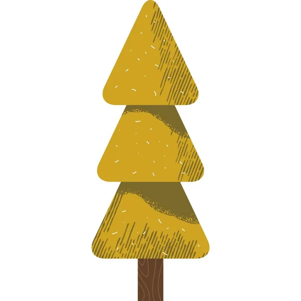 圣诞树图标新年假期冷杉病媒 — 图库矢量图片