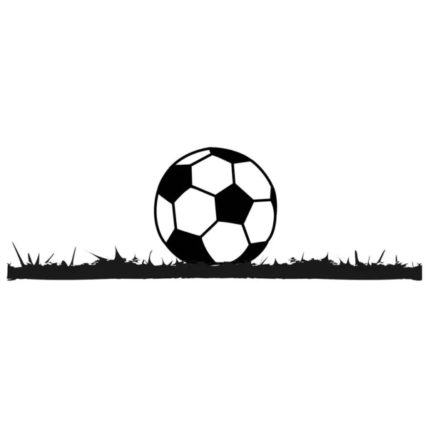 Voetbal Vliegen Doel Concept Vector Illustratie — Stockvector