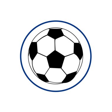 Futbol topu uçuşu. Amaç kavramı. Vektör İllüstrasyonu