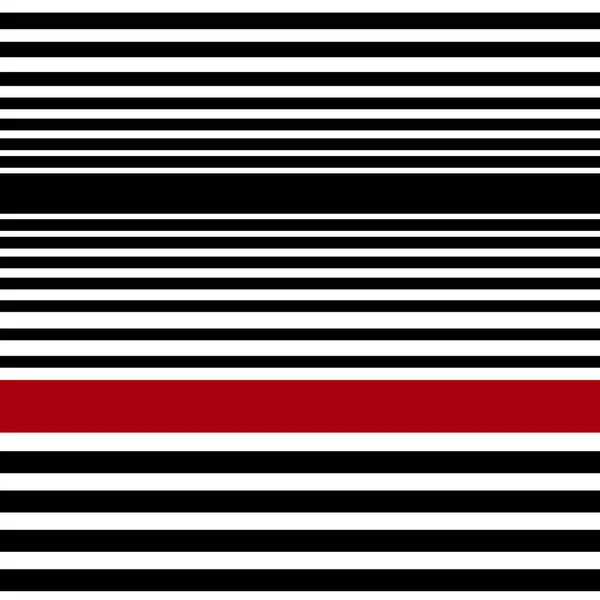 Repeating Striped Pattern Black Red White Background Vector Illustration — Stock Vector