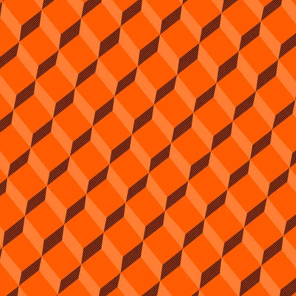 Repeating Grid Pattern Orange Color Vector Illustration — Stock Vector