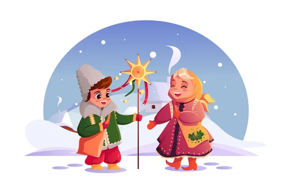 Grafika wektorowa Kolędnicy, obrazy wektorowe | DepositPhotos