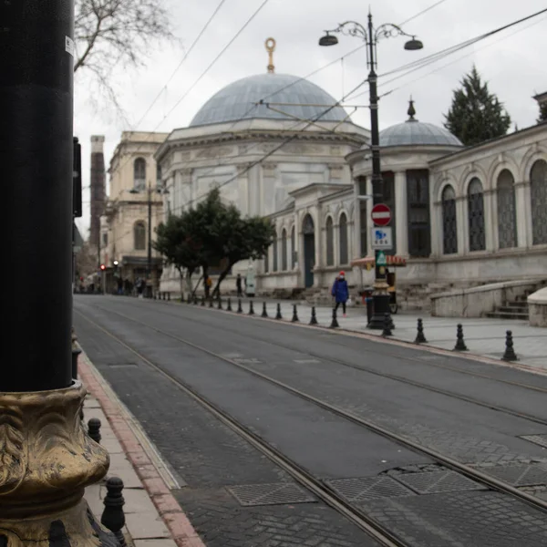 Empty Streets Sultan Ahmed Square Istanbul Pandemic Lockdown Turkish Tourism — Stockfoto