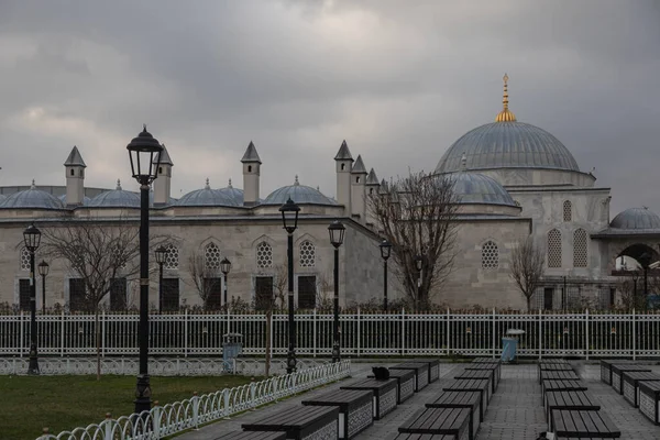 Sultan Ahmet Turbesi also known as Tomb Of Sultan Ahmet is located at the square between Blue Mosque and Hagia Sophia. The building made of gray stone and have one main large dome and few smaller ones