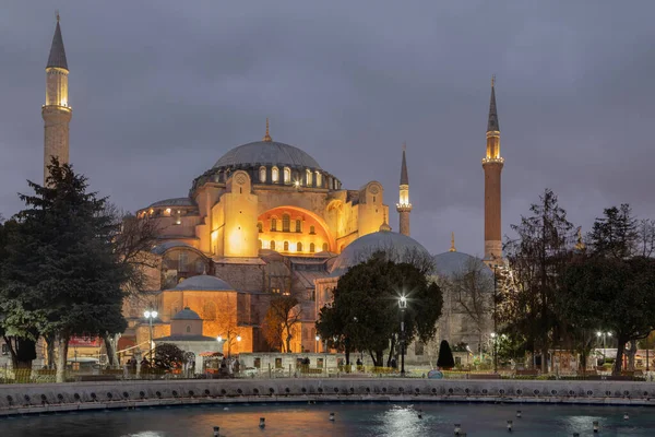 Hagia Sophia Large Fountain Located Square Sultan Ahmed Temple Has — Stockfoto