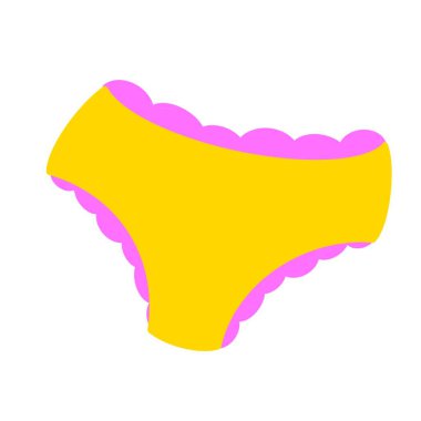 Kızın gardırobundaki giysiler. Bir deseni olan renkli iç çamaşırı. dantel ya da örgü