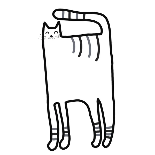 Icono Del Gato Dibujo Animal Felino — Foto de Stock