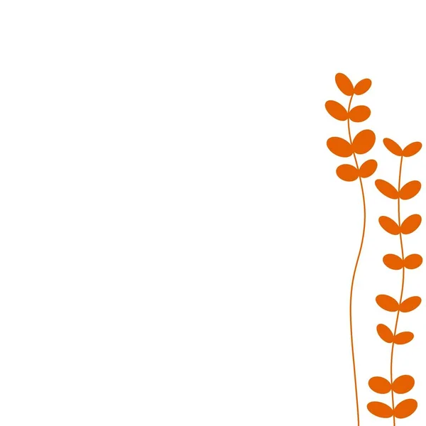 Самотня Рослина Вертикальним Листям — стокове фото