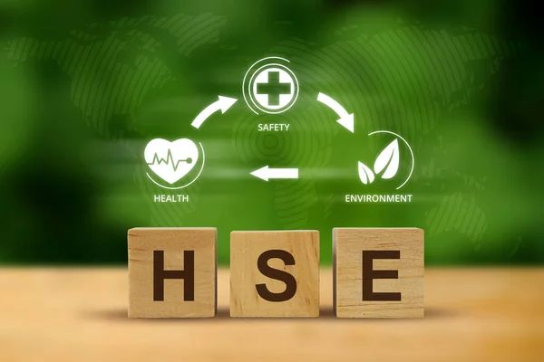 Hse Concept Health Safety Environment Acronym Background — Stockfoto