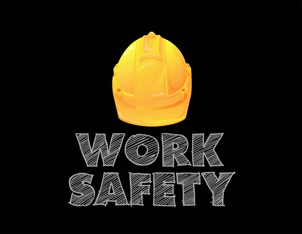 Work Safety Safety First Construction Concept Vector Design — Archivo Imágenes Vectoriales