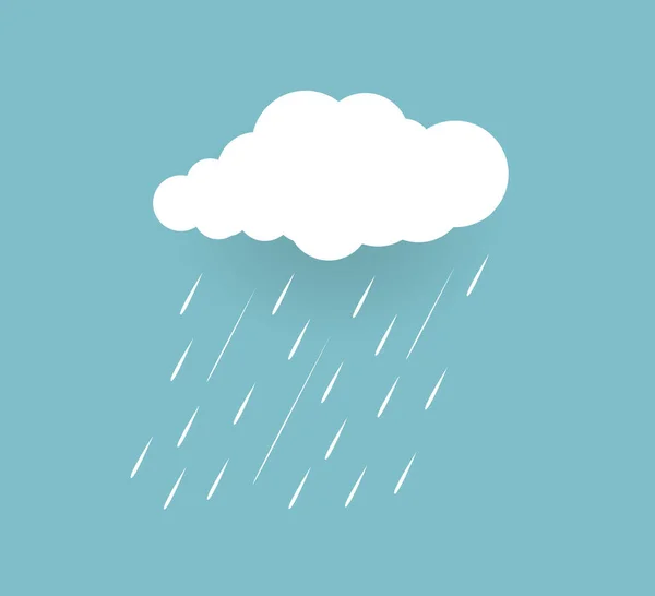 Heavy Rain Dark Sky Rainy Season — Stockvektor