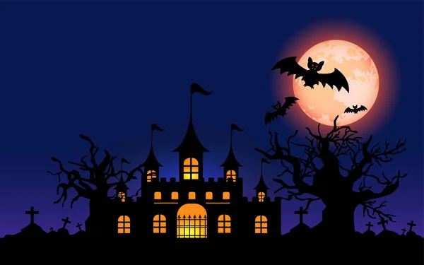 Joyeux Halloween Les Mains Les Chauves Souris Zombies Lettrage Vacances — Image vectorielle