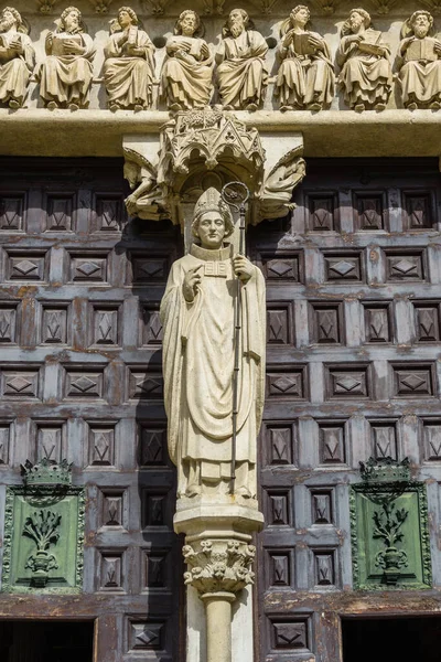 Puerta Sarmental Catedral Burgos España — Foto de Stock