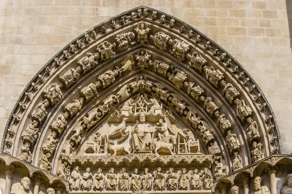 Porta Sarmental Catedral Burgos Espanha — Fotografia de Stock