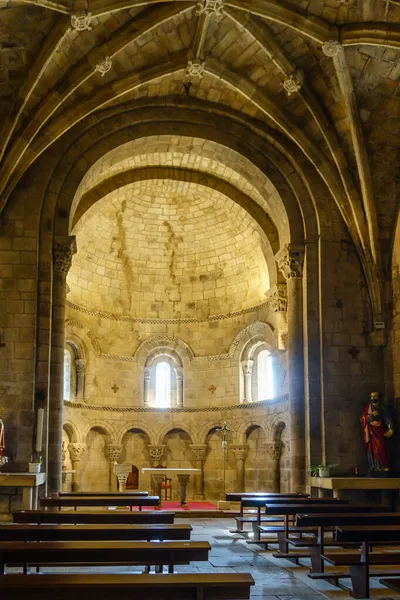 Collegiate Church San Pedro Cervatos Romanesque Catholic Temple Located Cervatos — Stock Photo, Image