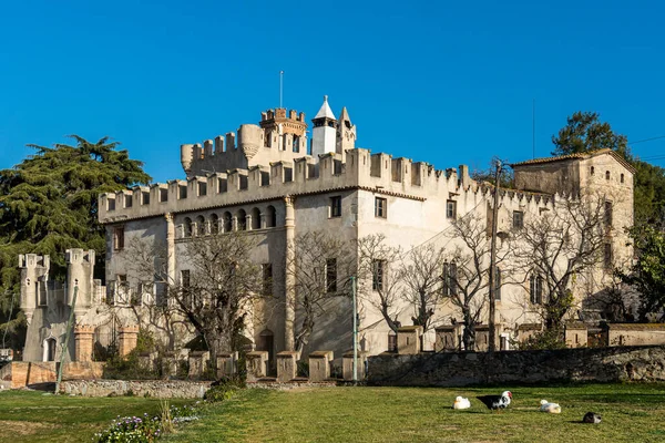 Godmar Castle Είναι Μια Οχυρωμένη Αγροικία Επίσης Γνωστή Cal Comte — Φωτογραφία Αρχείου