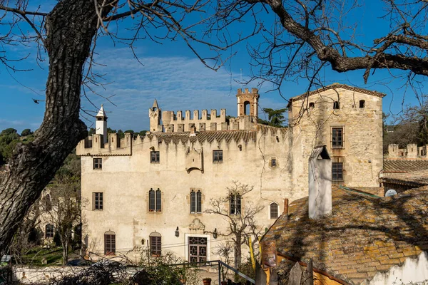 Castello Godmar Casale Fortificato Noto Anche Come Cal Comte Badalona — Foto Stock