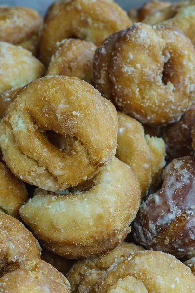 Домашние Жареные Пончики Испанская Еда Бабушкин Рецепт — стоковое фото