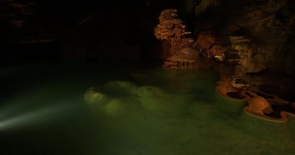 Höhle Von Padirac Departement Lot Okzitanisch Frankreich — Stockvideo