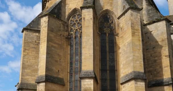 Church Saint Pierre Gourdon Lot Departamento Occitan Francia — Vídeos de Stock