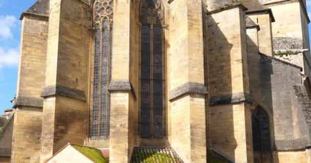 Church Saint Pierre Gourdon Lot Departamento Occitan Francia — Vídeos de Stock