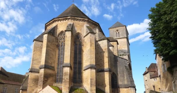 Church Saint Pierre Gourdon Lot Department Naquitan France — 图库视频影像