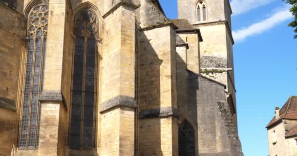 Church Saint Pierre Gourdon Departamento Lot Occitan França — Vídeo de Stock