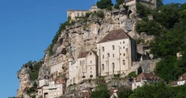 Ortaçağ şehri Rocamadour, Lot bölümü, Occitanie, Fransa
