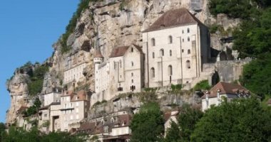 Ortaçağ şehri Rocamadour, Lot bölümü, Occitanie, Fransa