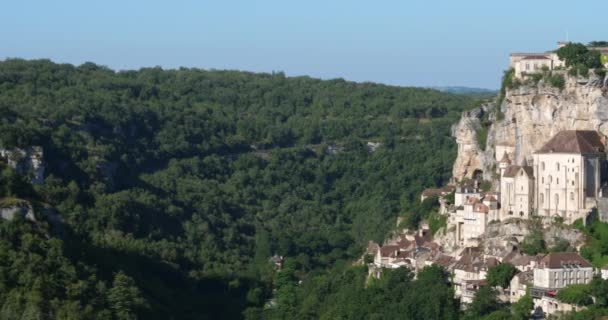 Ville Médiévale Rocamadour Département Lot Occitanie France — Video