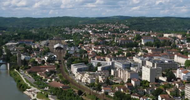 Cidade Cahors Mount Saint Cyr Departamento Lot Occitan França — Vídeo de Stock
