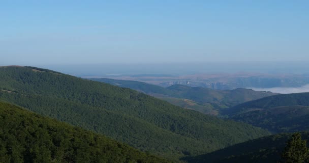 Mont Aigoual Departamento Gard Occitan França Vista Cima Lado Esquerdo — Vídeo de Stock