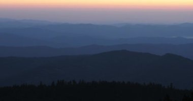 Mont Aigoual, Gard Departmanı, Occitan, Fransa. Yukarıdan görüntüle.