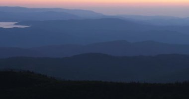 Mont Aigoual, Gard Departmanı, Occitan, Fransa. Yukarıdan görüntüle.