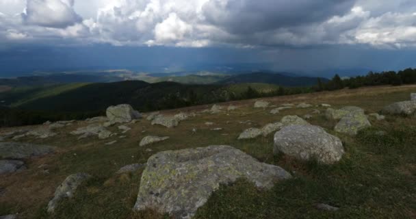 Mont Aigoual Departamento Gard Occitan França Vista Cima — Vídeo de Stock