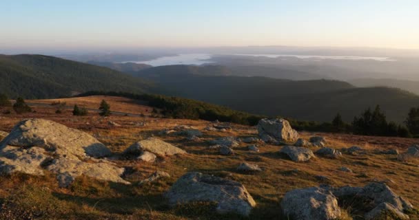 Mont Aigoual Departamento Gard Occitan França Vista Cima — Vídeo de Stock