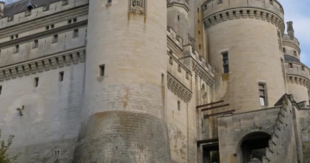 Castelo Medieval Pierrefonds Departamento Oise França — Vídeo de Stock