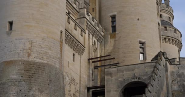 Das Mittelalterliche Schloss Von Pierrefonds Département Oise Frankreich — Stockvideo