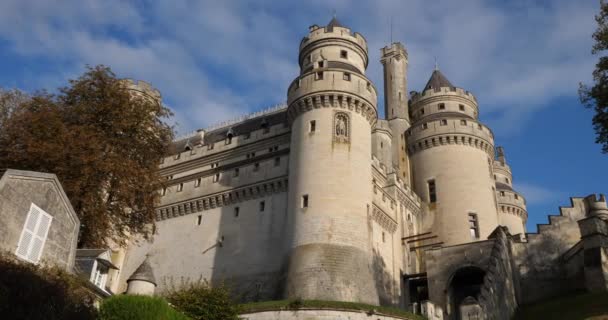 Medieval Castle Pierrefonds Oise Department France — Stockvideo