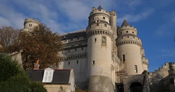 Medieval Castle Pierrefonds Oise Department France — Stockvideo