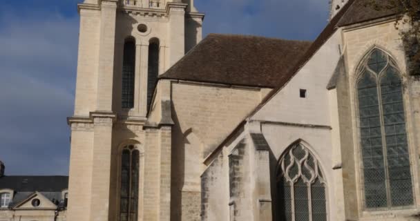 Saint Peter Church Senlis Oise Department France — стокове відео