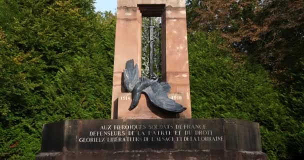 Monument Armistice Site Forest Compiegne Oise Department France — Stockvideo