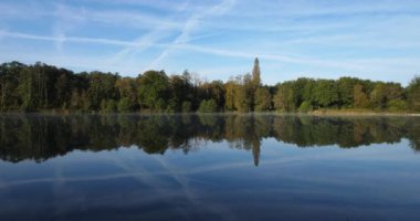 Saint Peter göleti, Compiegne Ormanı, Picardy, Fransa