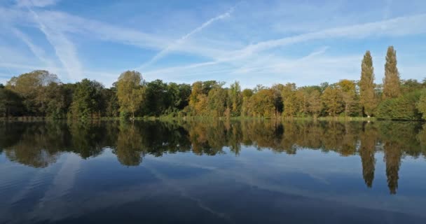 Pond Saint Peter Forest Compiegne Picardy France — Video Stock