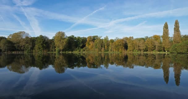 Pond Saint Peter Forest Compiegne Picardy France — Video Stock