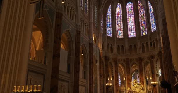Notre Dame Katedrali Chartres Eure Loir Fransa — Stok video