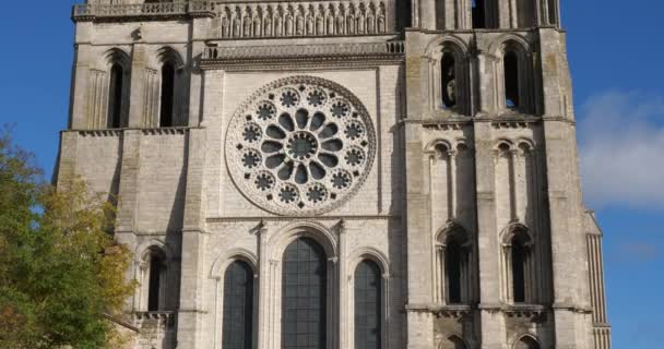 Catedrala Notre Dame Chartres Eure Loir Franța — Videoclip de stoc